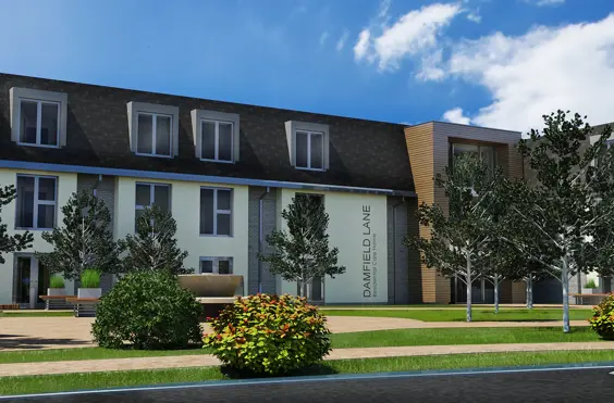 Damfield Gardens - outside view of care home