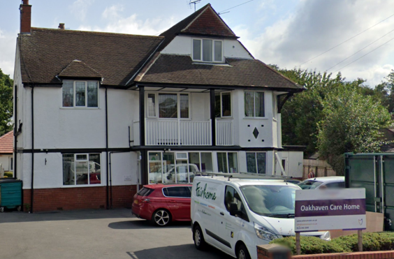 Oakhaven Care Home - outside view of care home