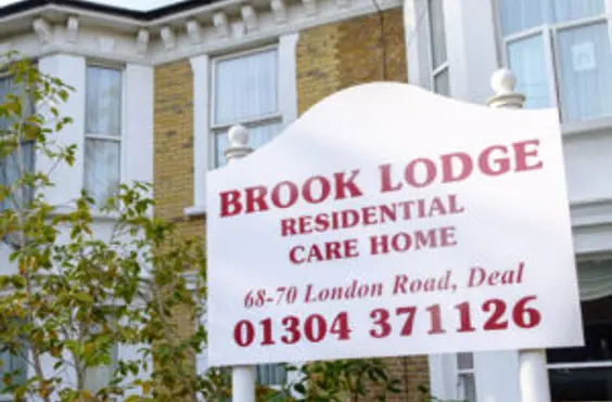 Brook Lodge - outside view of care home