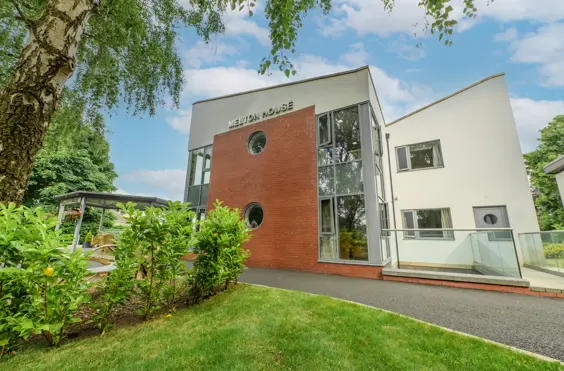 Melton House - An outside view of the home