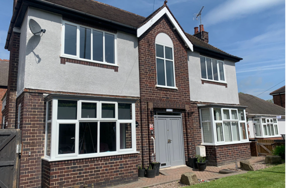 Leigh House - outside view of care home