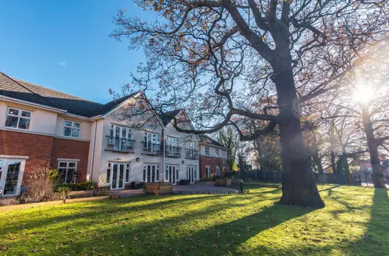 Hall Park Care Home - outside view of care home